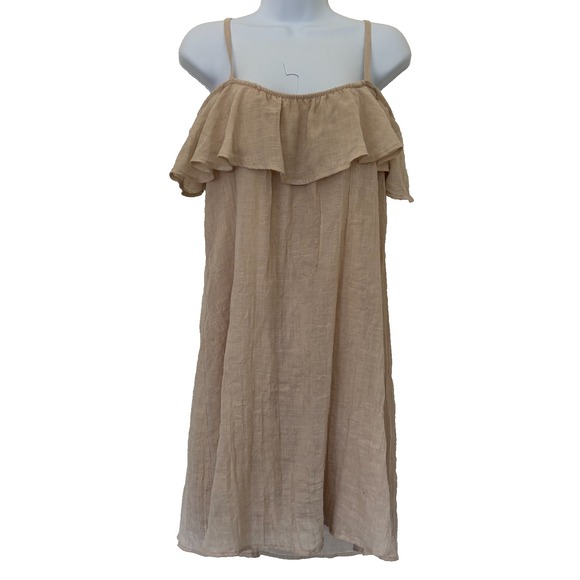 Jody California Dresses & Skirts - Jody California Ruffle Dress Medium Crinkle Gauze Cottage Boho Romantic Fairy